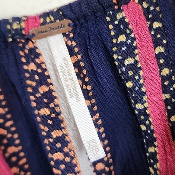 Free People Simone Flounce Retro Stripe Jumpsuit - Picture 4 of 7